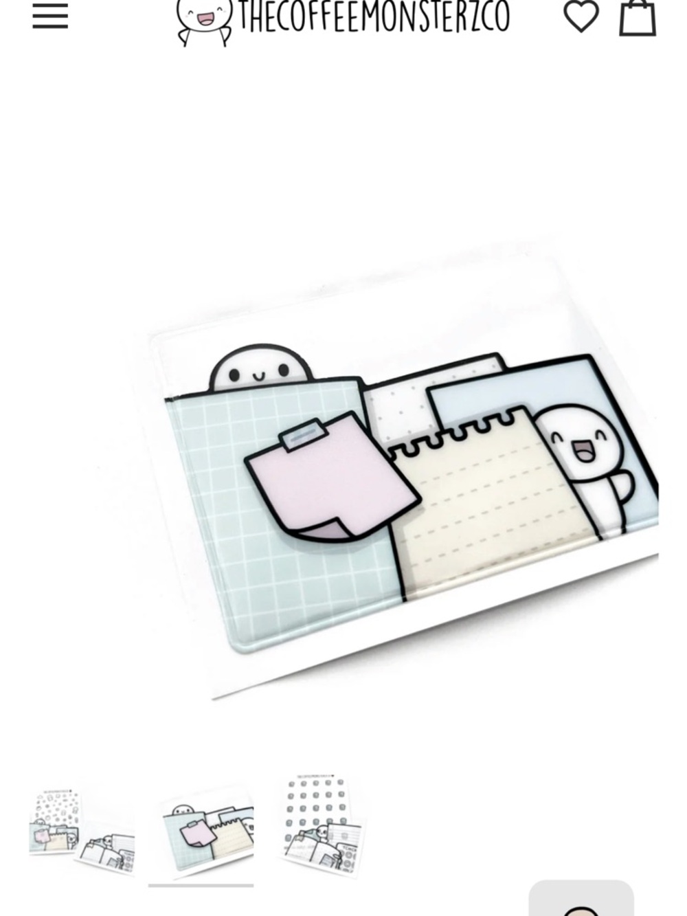 TheCoffeeMonsterzCo Paper Layers - Adhesive Sticky Pocket - Colour Papers